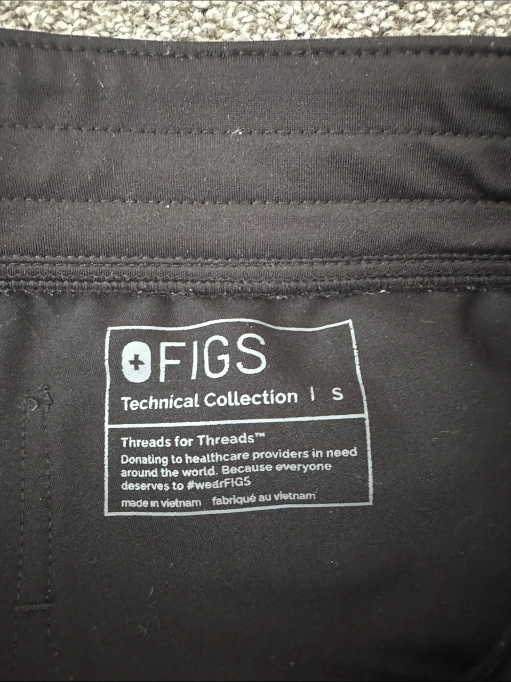 Figs Zamora Women's Black Jogger Pants with Drawstring